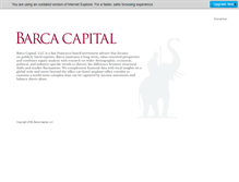 Tablet Screenshot of barcacapital.com
